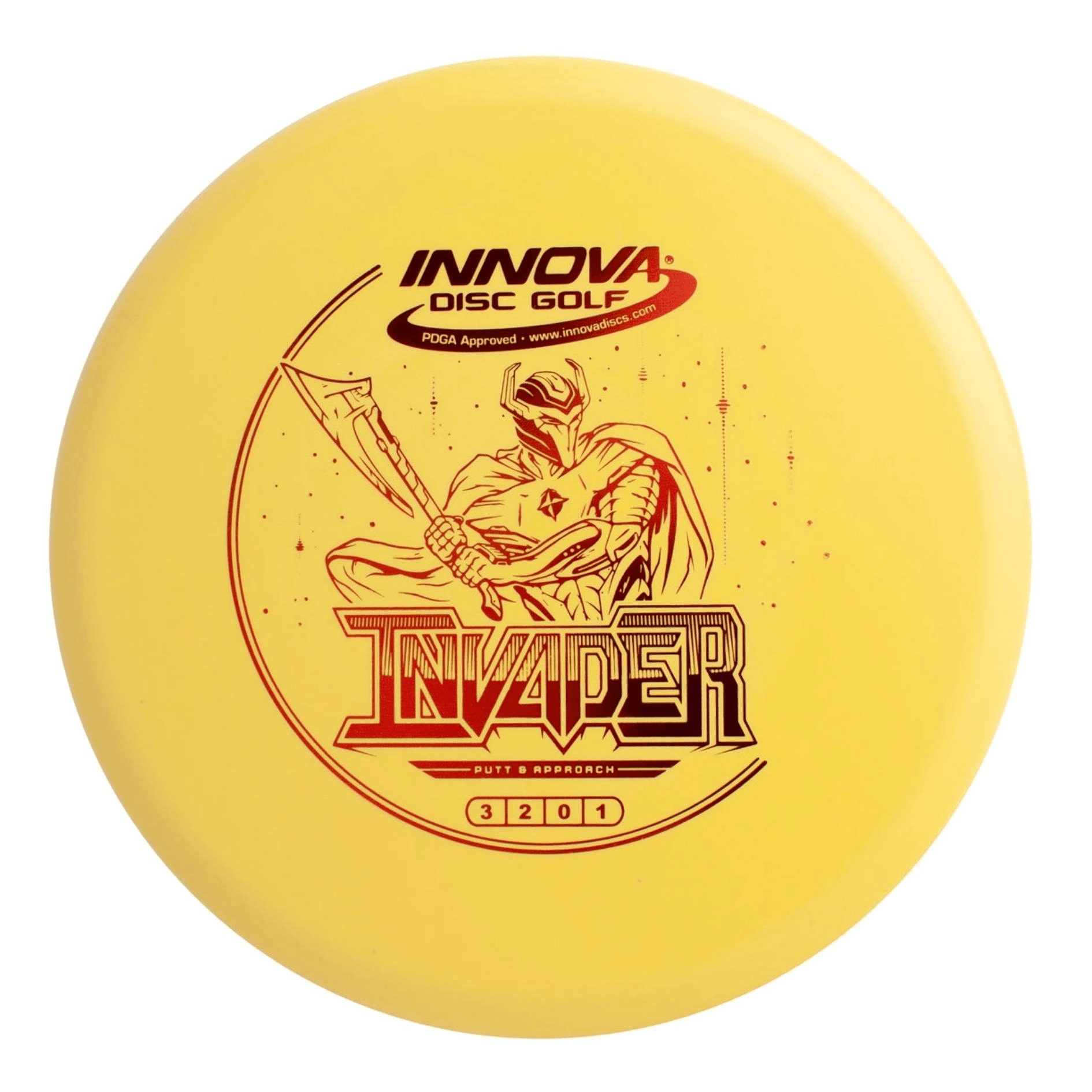 Yellow Innova Invader Star disc golf disc